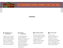 Tablet Screenshot of peppercornbanquets.com